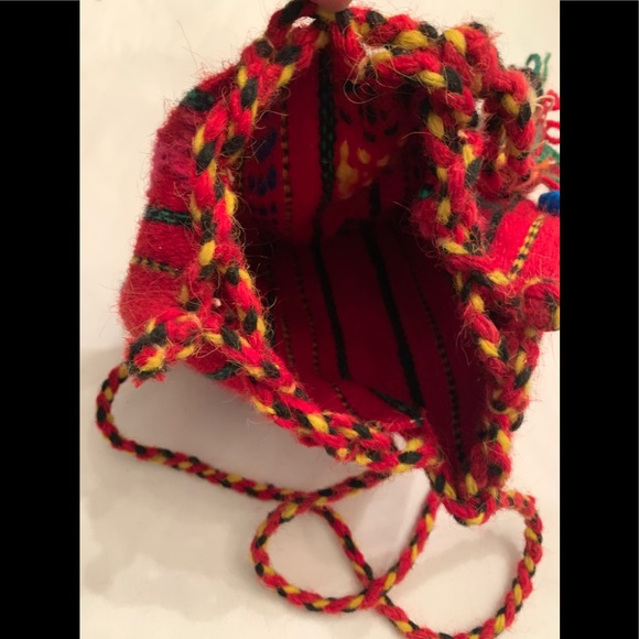 Handmade Multi-Color Wool Backpack - Picture 4 of 5